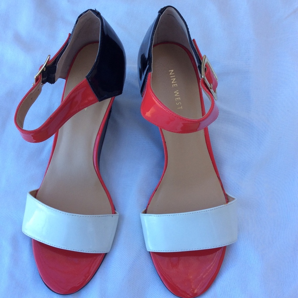 NWOT Nine West Play It Cool wedge heel sandals - Picture 5 of 10